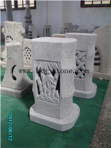 Stone Lanterns Caving,Lanterns Sculptures,Grey Granite Garden Lamps,Exterior Lamps,Japanese Lanterns