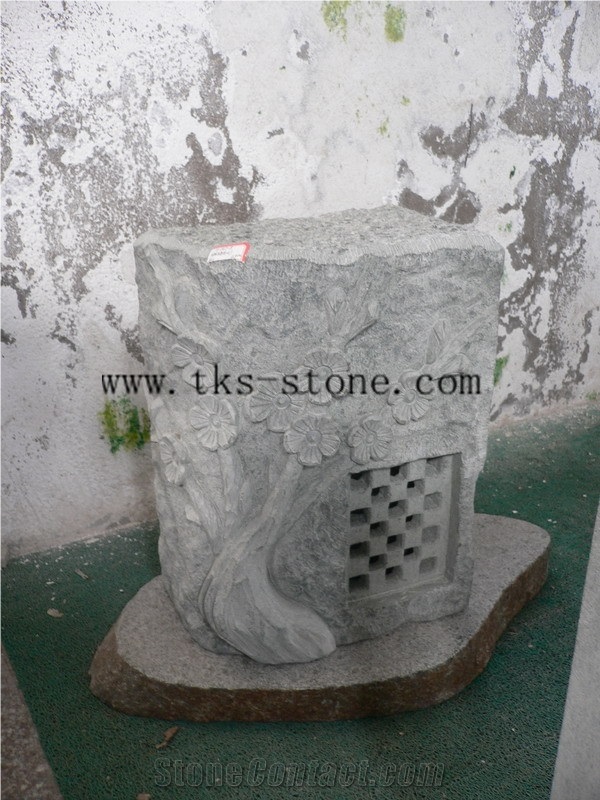 Stone Lanterns Caving,Lanterns Sculptures,Grey Granite Garden Lamps,Exterior Lamps,Japanese Lanterns
