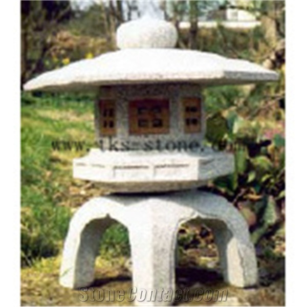 Stone Lanterns Caving,Lanterns Sculptures,Grey Granite Garden Lanterns&Lamps,Japanese Lanterns,Exterior Lamps