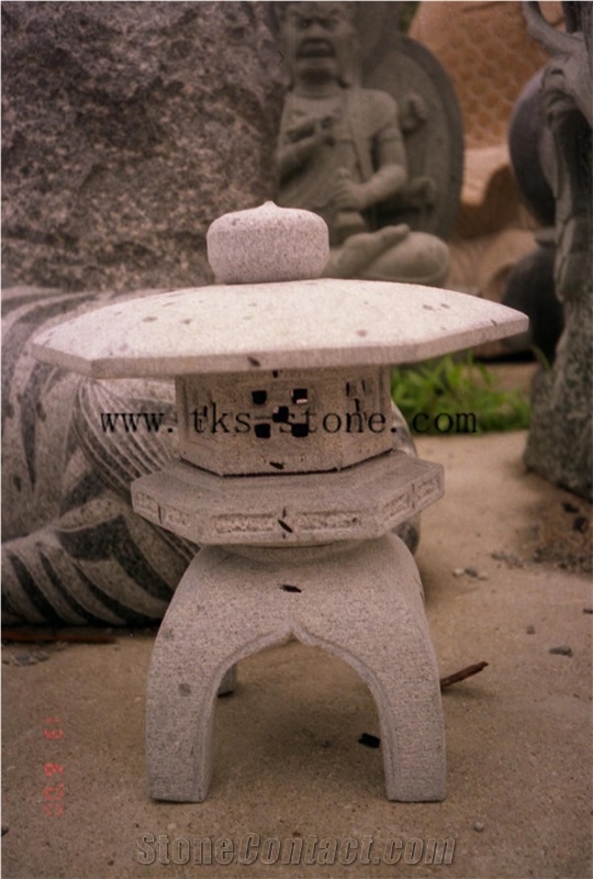 Stone Lanterns Caving,Lanterns Sculptures,Grey Granite Garden Lanterns&Lamps,Japanese Lanterns,Exterior Lamps