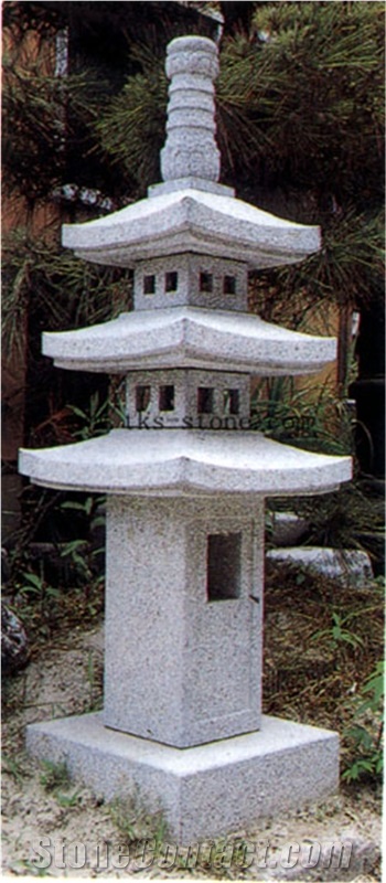 Stone Lanterns Caving,Lanterns Sculptures,Grey Granite Garden Lanterns&Lamps,Japanese Lanterns,Exterior Lamps