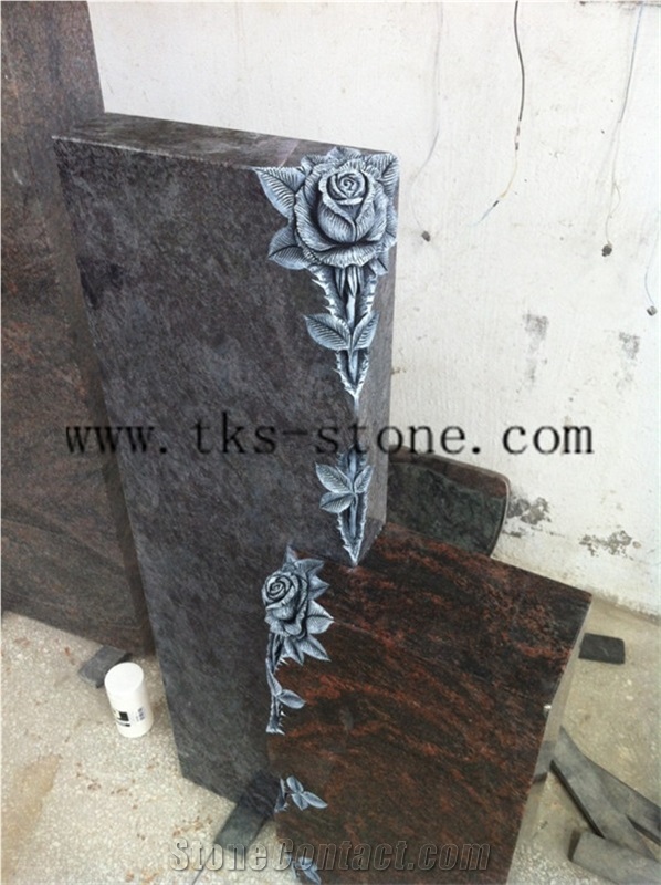 Stone Tombstone & Monument Caving, Tree/Flower Carving Tombstone & Monument,Granite Western Style Monument & Tombstone,Tombstone Design,Headstones, Sculpture Granite Tombstone Design