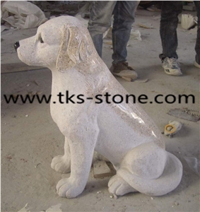 Tiger Sculptures & Statues, Yellow Granite Animal Statues, Garden Sculptures, Tiger Caving Sculptures