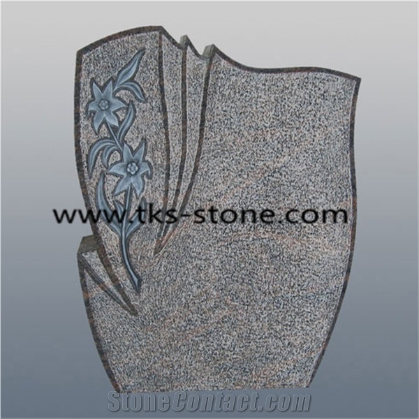 Tree Carving Tombstone & Monument,Red Granite Monument & Tombstone, Headstones,Monument Design,Western Style Tombstones, Sculpture Red Granite Western Style Tombstones