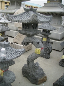 Trunk Carving Garden Lanterns,Chinese Style Vintage Lantern