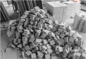 Tumbled Grey Granite ,Tumble Cobble Stone,Grey Paving Stone Cobble Stone,G603 G341 Cubestone