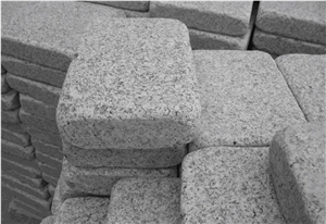 Tumbled Grey Granite ,Tumble Cobble Stone,Grey Paving Stone Cobble Stone,G603 G341 Cubestone