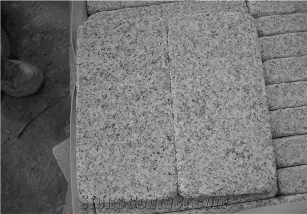Tumbled Grey Granite ,Tumble Cobble Stone,Grey Paving Stone Cobble Stone,G603 G341 Cubestone