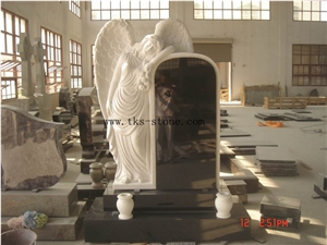 Upright Angel Monuments,Headstones Western Style Tombstones