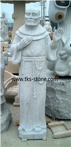 Warrior Statues,Grey Granite Human Sculptures, Western Warrior Sculpture & Statue, Handcarved Sculptures