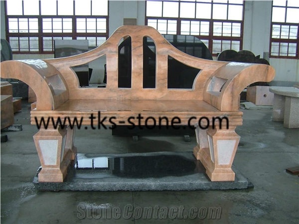 Yellow Granite Chairs & Bench,Yellow Granite Chairs,Benches,Stone Bench Sculpture,Chairs Caving