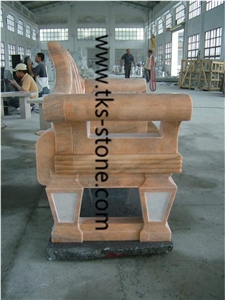 Yellow Granite Chairs & Bench,Yellow Granite Chairs,Benches,Stone Bench Sculpture,Chairs Caving