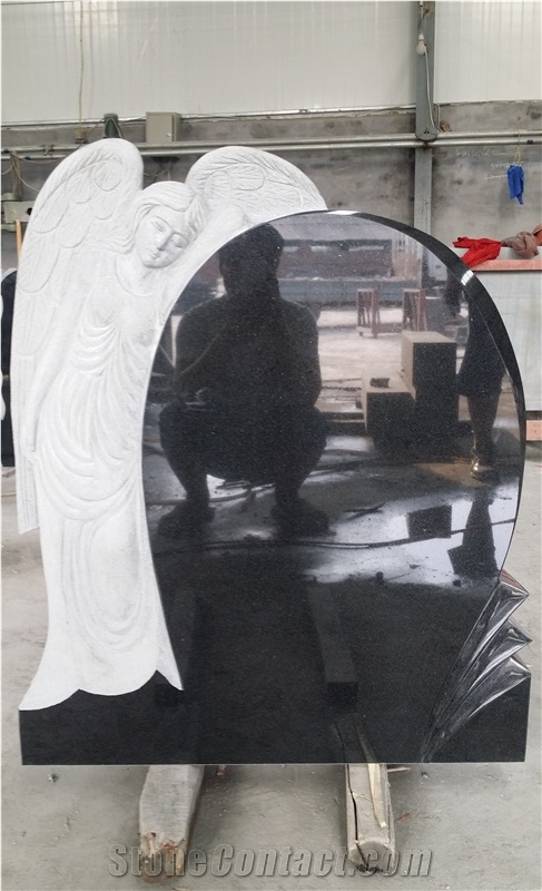 Hebei Black Granite Cross Monument & Tombstone