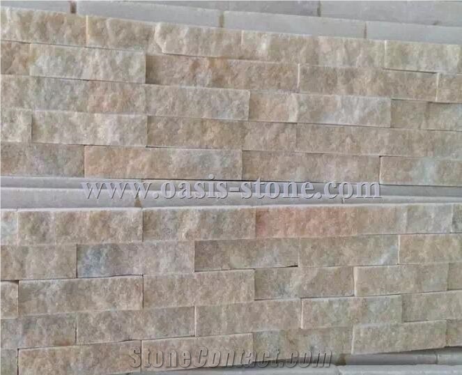 White Granite Cultured Stone, Granite Feature Wall