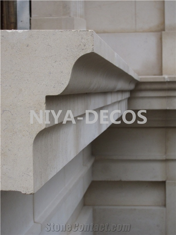 China Beige Limstone Molding & Border Lines,Building Wall Stone