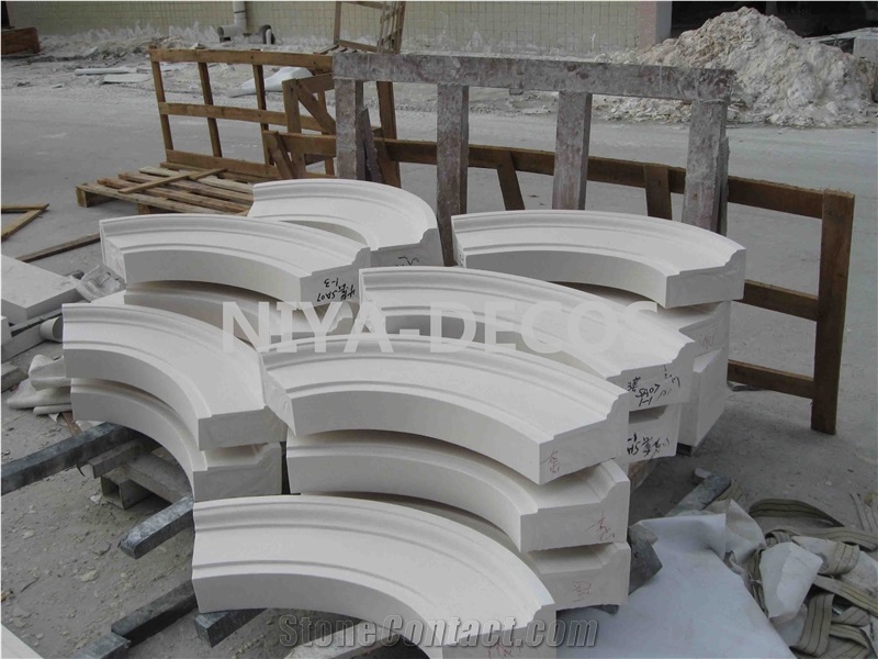 China Beige Limstone Molding & Border Lines,Building Wall Stone
