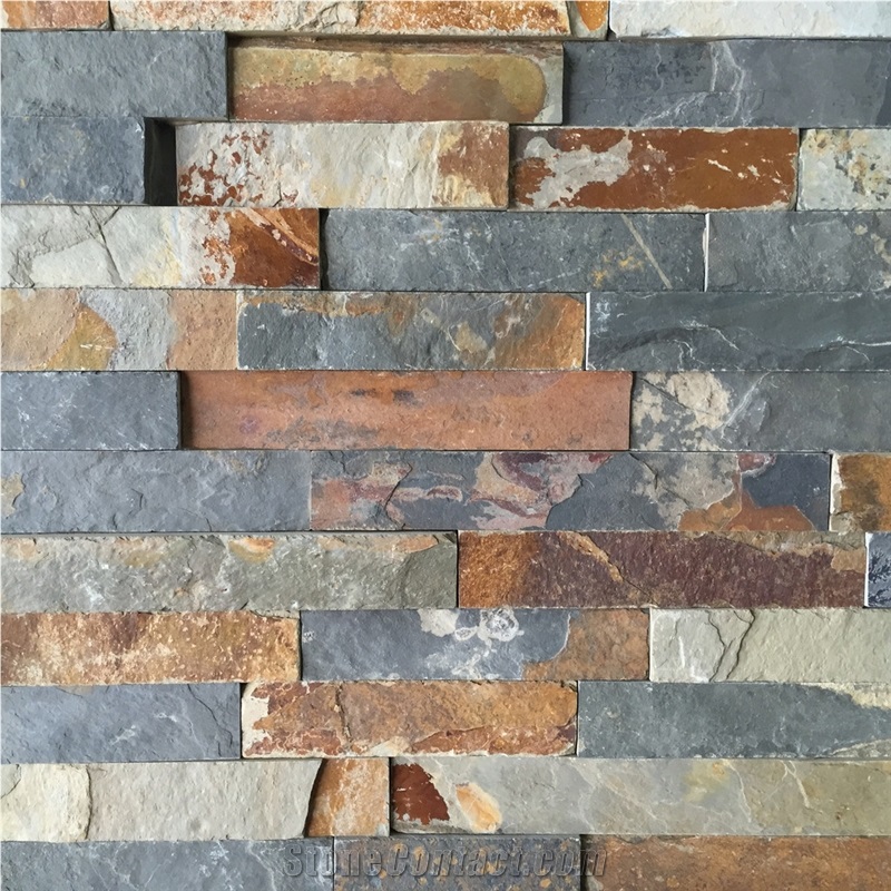 China Multicolor Rust Slate Tiles for French Patio Wall & Flooing Tiles