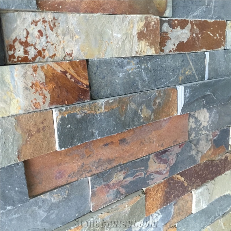 China Multicolor Rust Slate Tiles for French Patio Wall & Flooing Tiles