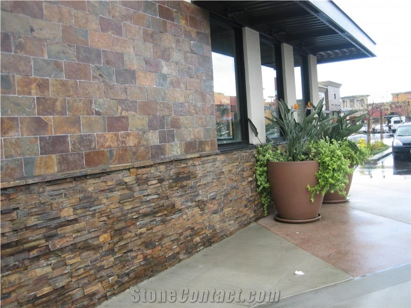 China Multicolor Rust Slate Tiles for French Patio Wall & Flooing Tiles