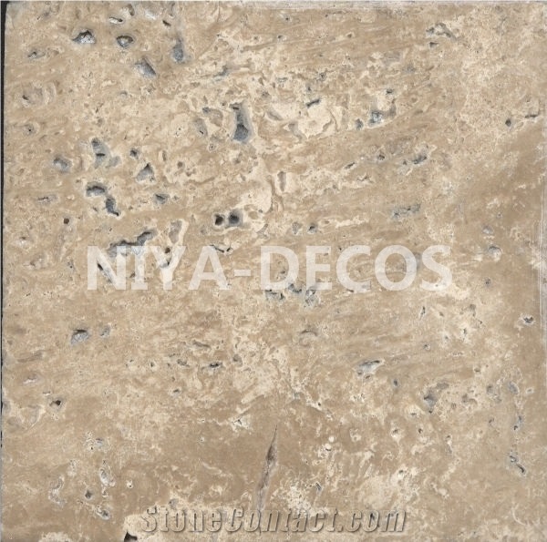 China White Travertine/Bianco Travertino Walling & Flooring Tiles-For Antique Style Building Project