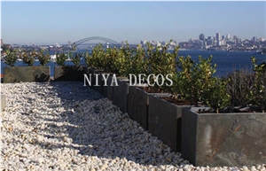 Niya-China Black Slate Planter Boxes,Flower Pots/ Landscaping Planters