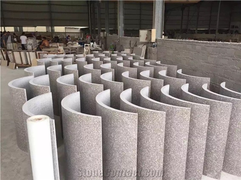 Fargo China G664 Red Granite Column, Bainbrook Brown/Luoyuan Red Granite Polished Hollow Column
