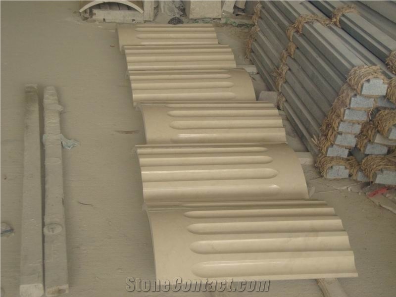 Fargo Crema Marfil Marble Polished Roman Column