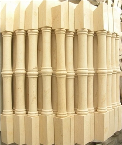 Fargo Egyption Yellow Polished Marble Stair Balustrade