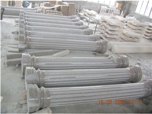 Fargo G603 Granite Columns , Grey Granite Solid Columns