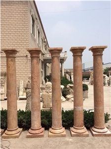 Fargo Rosso Alicante Marble Polished Solid Column