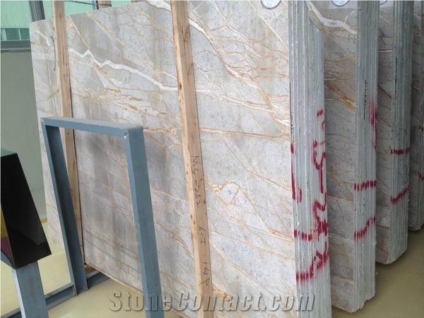 Picasso Gold Marble Tiles & Slabs