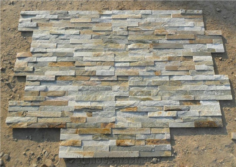 14 Yellow Slate Cultured Stone Ledge Stone Corner Stone