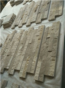 Beige Travertine Cultured Stone Wallstone Ledge Stone