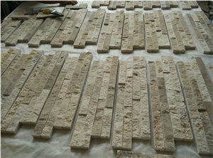 Beige Travertine Cultured Stone Wallstone Ledge Stone