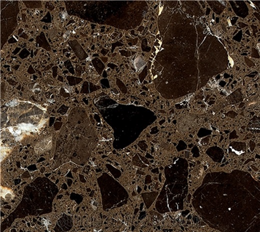 Dark Emperador Zsm013 (Artificial Stone Tiles & Slabs) Engineered Stone Tiles & Slabs