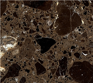 Dark Emperador Zsm013 (Artificial Stone Tiles & Slabs) Engineered Stone Tiles & Slabs