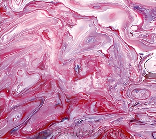 Pink Crystal Tr8010 (Artificial Onyx Tiles & Slabs) Engineered Stone Tiles & Slabs