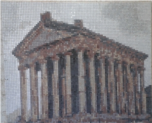 Mosaic Tiles from Natural Travertine Stones 30x30