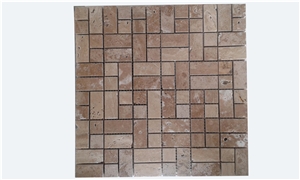 Mosaic Tiles from Natural Travertine Stones 30x30