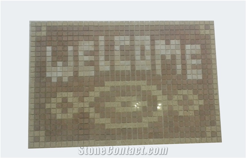 Mosaic Tiles from Natural Travertine Stones 30x30