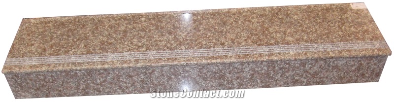 G687 Granite Stairs & Steps, Peach Red Granite Stairs & Steps, G687 Peach Imperial Pink Red Granite Steps