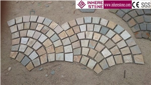 China Multicolor Slate Flagstone/ Nature Stone Mats/Nature Culture Mats Slate Paving Stone