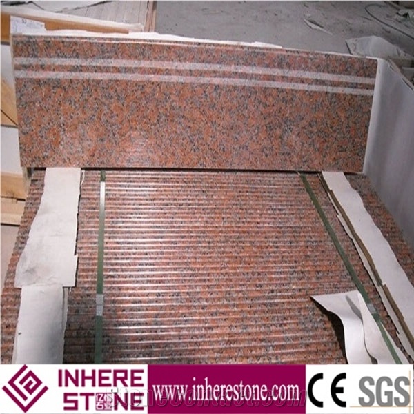 G562 Granite Maple Red Granite Step Stone Stairs, Granite Step, Granite Step Stone