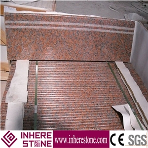 G562 Granite Maple Red Granite Step Stone Stairs, Granite Step, Granite Step Stone
