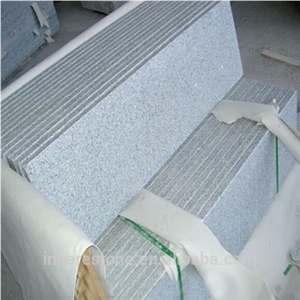 G603 Light Grey Polished Granite Stairs & Steps, Crystal Grey Granite Stairs & Steps, Granite Step and Riser