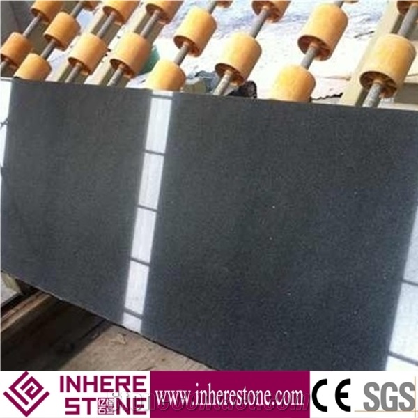 G654 Granite Slabs & Tiles, China Impala Black Granite / G3554 / Dark Grey / Sesame Black Of Changle Pingnan