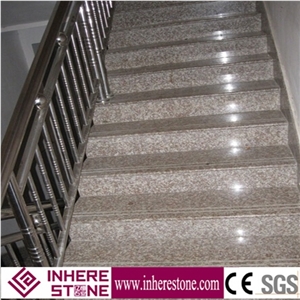 Tao Ha Hong,Tao Hua Hong,Taohua Hong,Taohua Red ,Peach Blossom Red Granite Stairs & Steps, China G687 Red Granite Stair Riser