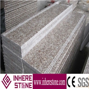 Tao Ha Hong,Tao Hua Hong,Taohua Hong,Taohua Red ,Peach Blossom Red Granite Stairs & Steps, China G687 Red Granite Stair Riser