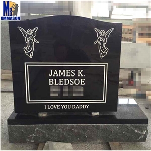 India Black Granite American Single Monuments