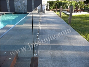 G684 / Fuding Black / Black Pearl Basalt Pool Coping & Border